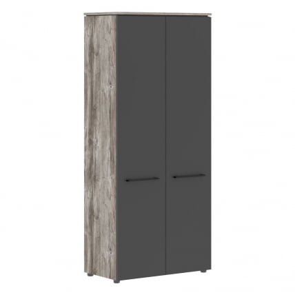 Шкаф с глухими дверьми МОРРИС ТРЕНД МХC 85.1 Сосна Нордик Антрацит / MORRIS TREND MHC_0