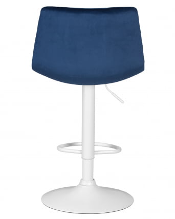 Стул барный ДОБРИН ТАИЛОР ВХИТЕ (синий велюр (МДЖ9-117)) 2 шт / DOBRIN TAILOR WHITE (MJ9-117))_5