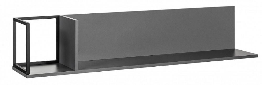 Полка навесная Ситй большая графит / City_7
