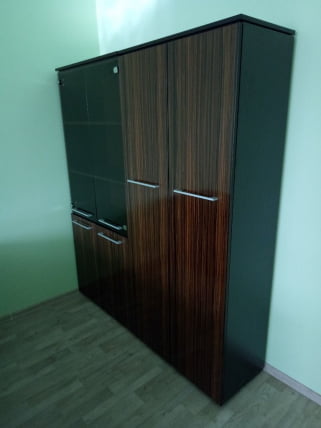 Шкаф с глухими дверьми МХC 85.1 Макассар/Венге Магия / MHC_1