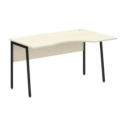 Стол эргономичный правый ИМАГО Плус СА-2П(Пр) Клен Черный / IMAGO Plus СА-2P(Пр)_0