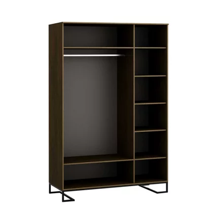 Шкаф трехстворчатый с зеркалом Лофт с зеркалом Дуб Табак / Loft_1