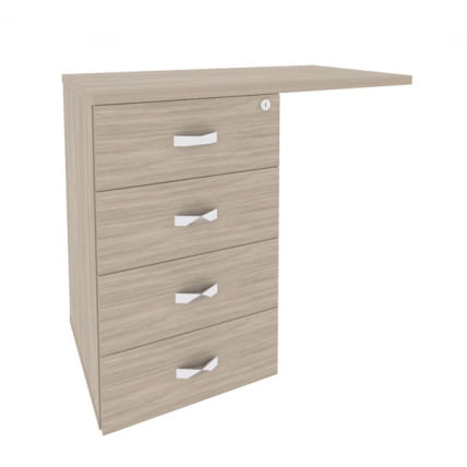 Тумба приставная (универсальная л/пр) ОНИКС О.ТПУ-4 Дуб Аттик / ONIX O.TPU-4_0