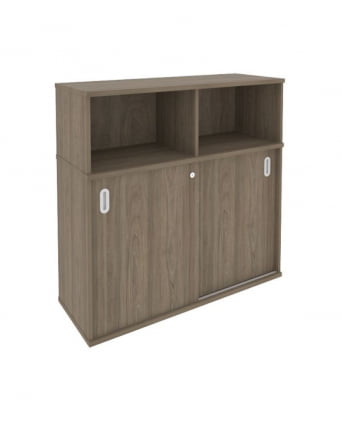 Шкаф-купе приставной Метал Сйстем Б.ШК-3 Вяз/Серый / Metal System_0