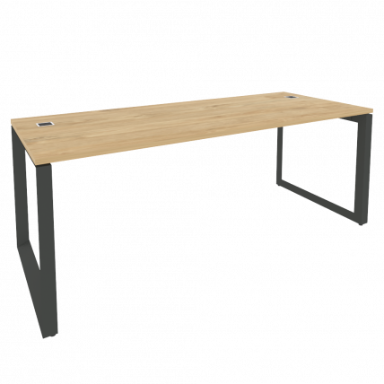 Стол рабочий руководителя на О-образном м/к ОНИКС О.МО-СРР-6.8 Тиквуд Светлый/Антрацит / ONIX O.MO-SRR-6.8_0