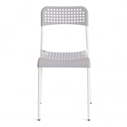 Стул АДДЕ (мод. C-049) металл/пластик, 39 х 49 х 78 см, Грей(серый)/Вхите(белый) разборный / ADDE (mod. C-049) Grey(серый)/White(белый)_4