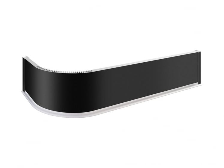 Радиусный цоколь ЦПР 01.100 Черный радиусный 1 м_0