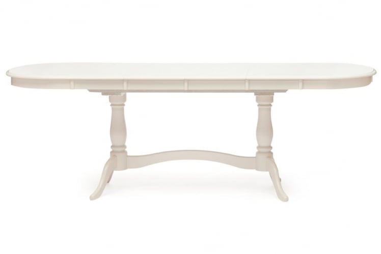 Стол раскладной Сиена ( СА-Т6ЕКС2Л ) дерево гевея/мдф, 150+35+35х80х75см, иворй вхите (слоновая кость 2-5) / Siena SA-T6EX2L ivory white_0