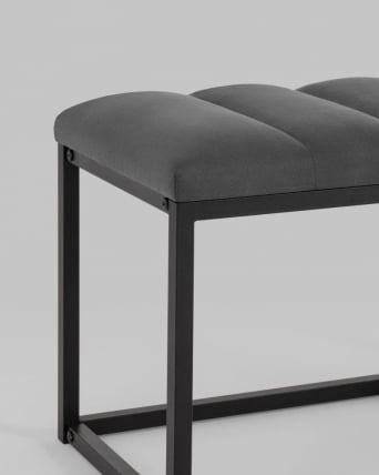 Банкетка Хостен велюр Темно-серый_4