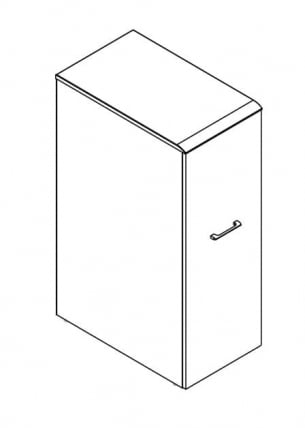 Тумба с выдвижной секцией ВДМС 720 Дуб сонома / WDMS_1