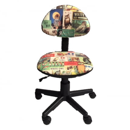 Детское компьютерное кресло ЛБ-C02 [Совы зеленый] / LB-C02_0