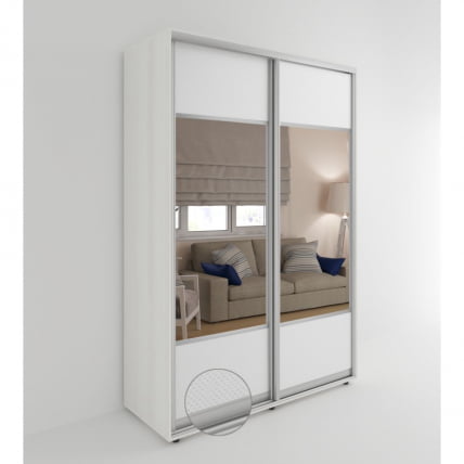 Шкаф-купе 2-х дверный Акцент-Дуэт КВ 1600х600 Выбеленное дерево_0