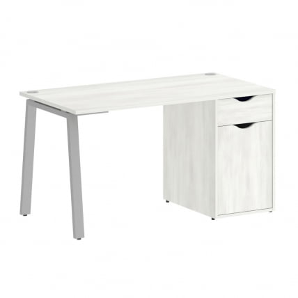 Стол письменный ХОМЕ ОФФИCЕ ВР.СП-3-138.1.А Снежная Платина/Серый металл / HOME OFFICE VR.SP-3-138.1.A_0