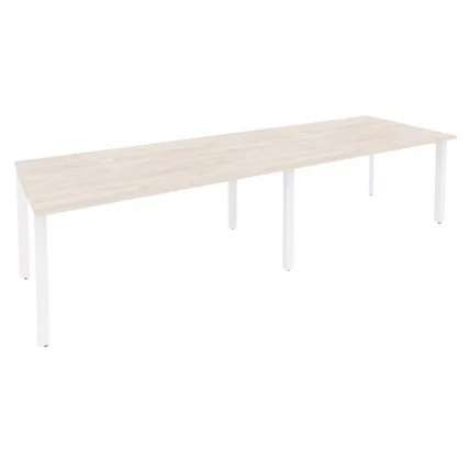 Стол переговорный (2 столешницы) ОНИКС О.МП-ПРГ-2.4 Денвер Светлый/Белый / ONIX O.MP-PRG-2.4_0