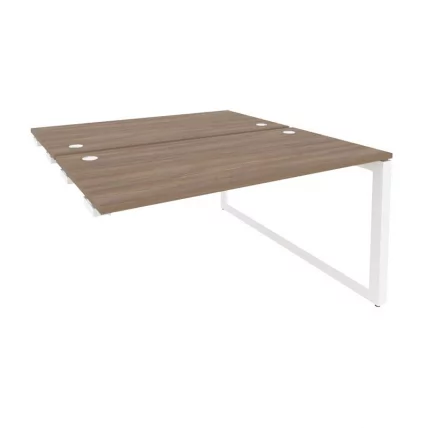 Стол-приставка двойной на О-образном м/к к опорым элем. ОНИКС О.МО-Д.СПР-3.7 Дуб Аризона/Белый / ONIX O.MO-D.SPR-3.7_0