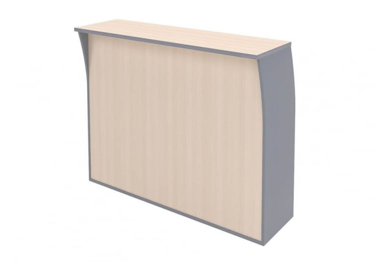 Стойка ресепшн прямая ИМАГО РС-3 ПC-3 Клен Металлик / IMAGO PC-3_0