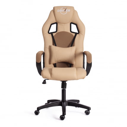 Кресло ДРИВЕР (22) кож/зам/ткань, бежевый/бронза, 36-34/ТВ-21 / DRIVER 36-34/TW-21_4