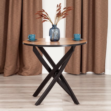 Стол МАНЗАНА ЛДСП/ХПЛ/металл, 80 х 80 х 75 см, Дуб Вотан/черный / MANZANA ЛДСП/HPL/металл,_4