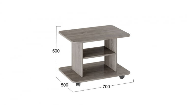 Стол журнальный тип 1 - МФ-107.001 Дуб Сонома трюфель_5