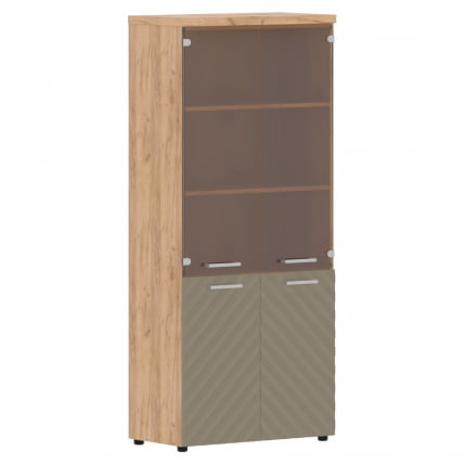 Шкаф комбинированный с топом Торр ЛУКС ТЛХC 85.2 Дуб Бофорд Капучино / Torr LUX TLHC_0