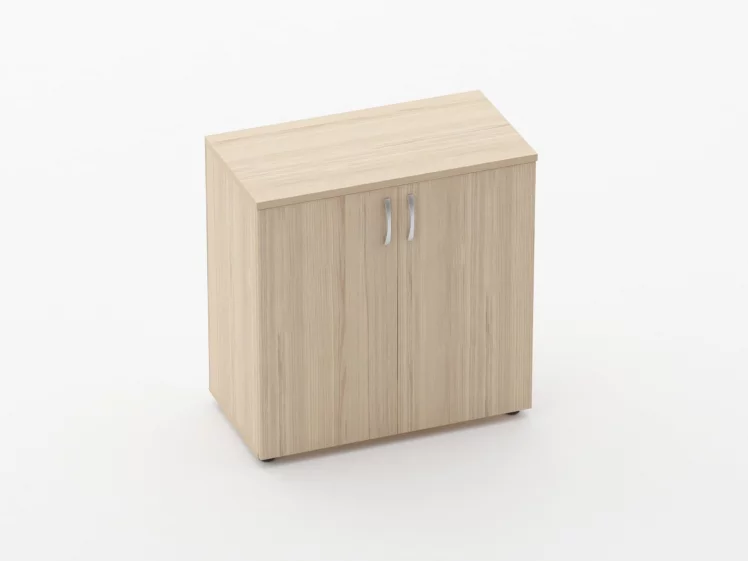 Шкаф низкий закрытый Глассй 6.08.131 Бук светлый / Glassy_0