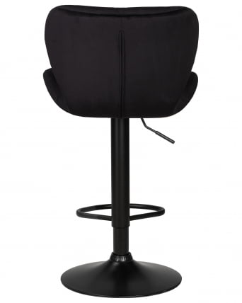 Стул барный ДОБРИН БАРНИ БЛАCК (черный велюр (МДЖ9-101)) / DOBRIN BARNY BLACK (MJ9-101))_4