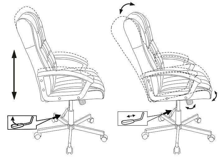 Кресло руководителя Бюрократ CХ-823 АКССН БЛАCК Черное / CH-823 AXSN BLACK_4