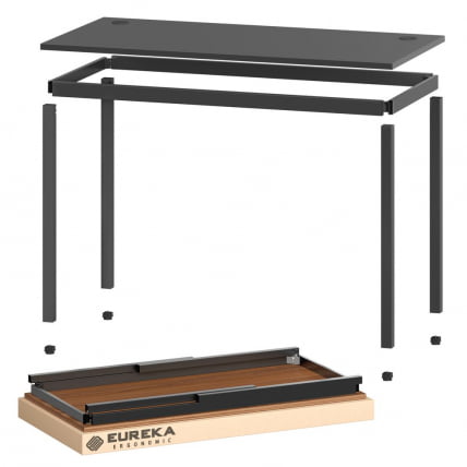Стол письменный Еурека ЕРК-CД-039Б-В1 Блаcк / Eureka ERK-CD-039B-V1 Black_2