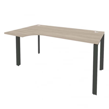 Стол эргономичный левый на П-образном м/к ОНИКС О.МП-СА-1Л Дуб Аттик/Антрацит / ONIX O.MP-SA-1L_0