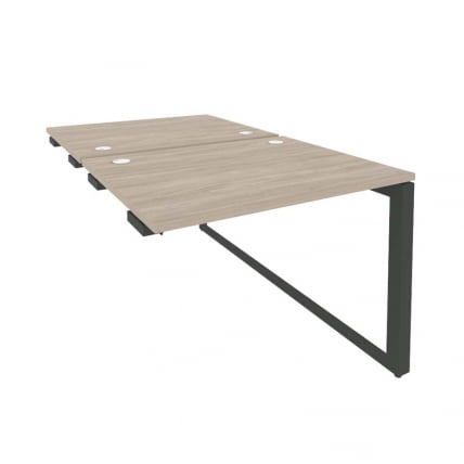 Стол-приставка двойной на О-образном м/к к опорым элем. ОНИКС О.МО-Д.СПР-1.8 Дуб Аттик/Антрацит / ONIX O.MO-D.SPR-1.8_0