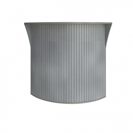 Стойка угловая (радиусный элемент - ролета) Рива А.РС-5.5 Клен/Металлик / Riva_0