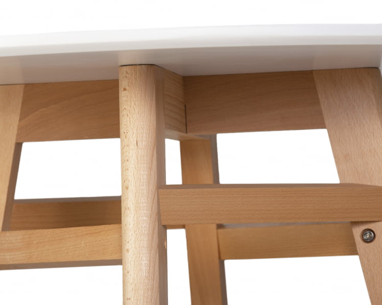 Стол обеденный АЛБЕРТ 80 Белый / ALBERT_4