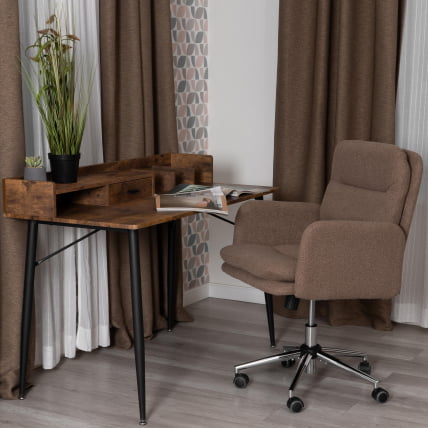 Кресло Довер хром букле, коричневый, барни кокоа / Dover barni cocoa_10