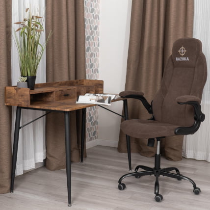 Кресло геймерское БАЗУКА металБЛ велюр, коричневый, 6 / BAZUKA metalBL_14