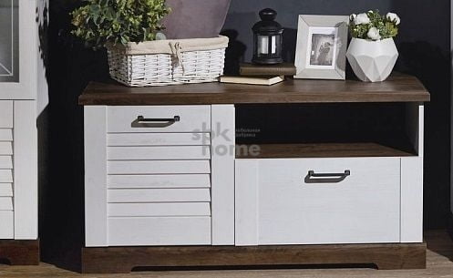 Тумба под ТВ, Кантри (1236*534*634) Сосна Андрерсен/Орех Риббек темный, 30903_1