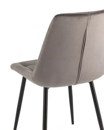 Стул Флекс Нев велюр антрацитовый 2 шт. / New_5