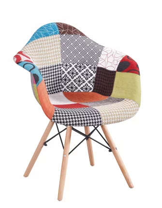 Стул Еамес ДСВ ткань Пэчворк / Eames DSW_0