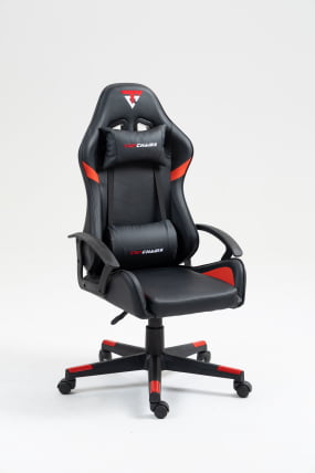 Кресло спортивное ТопЧаирс Варден черно-красный / TopChairs Warden_0