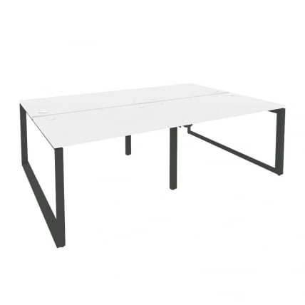 Рабочая станция на О-образном м/к ОНИКС О.МО-Д.РС-4.2.8 Белый Бриллиант/Антрацит / ONIX O.MO-D.RS-4.2.8_0