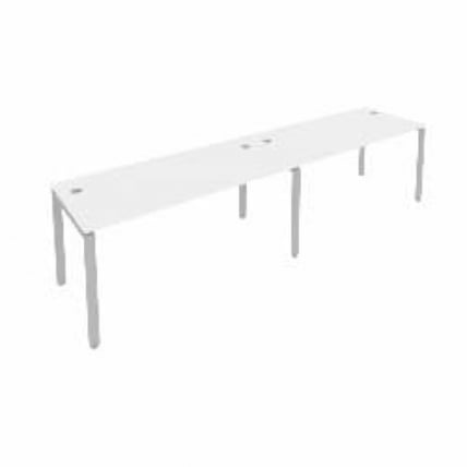 Рабочая станция на 2 раб.места Метал Сйстем Б.СМ-2.4 Белый/Серый / Metal System_0