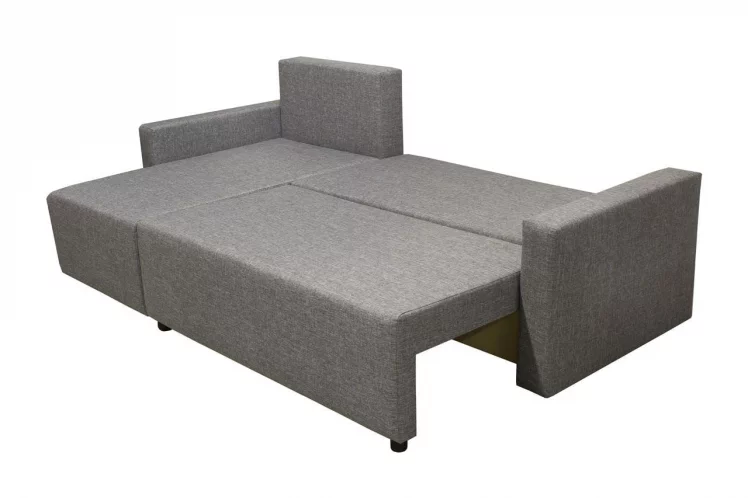 Угловой диван Шеррй (3 категория) с механизмом подъема оттоманки Визит 118-Нео Латте / Sherry_3