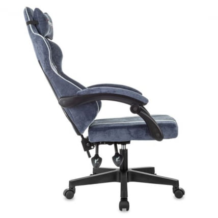 Кресло компьютерное БРАБИКС Шоотер ГМ-123, 2 подушки, ткань, синее/серое / BRABIX Shooter GM-123,_5