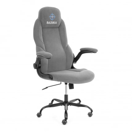 Кресло геймерское БАЗУКА металБЛ велюр, серый, 29 / BAZUKA metalBL_0