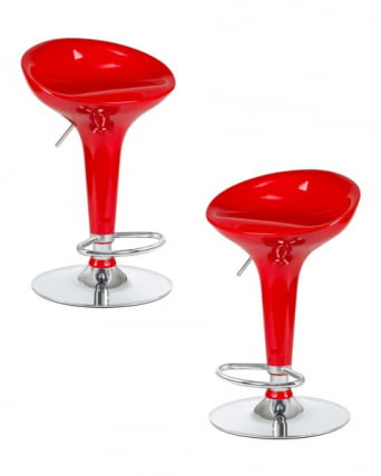 Стул барный ДОБРИН БОМБА (красный) 2 шт / DOBRIN BOMBA_0