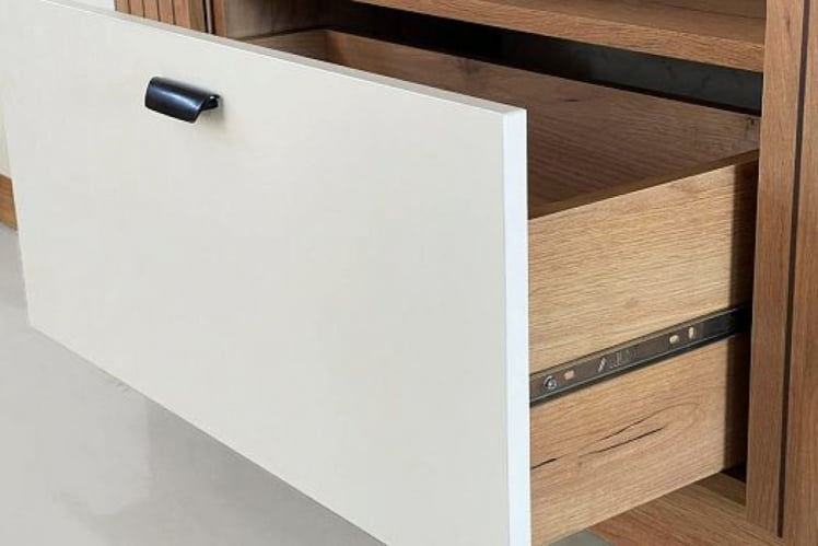 Тумба Моди МГМ-03 дуб крафт золотой/белое дерево / MGM-03_7