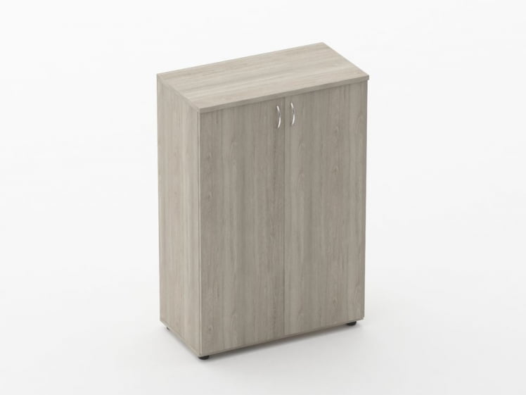 Шкаф средний закрытый Твин 16.14.101 Дуб Сантана светлый / Twin_0