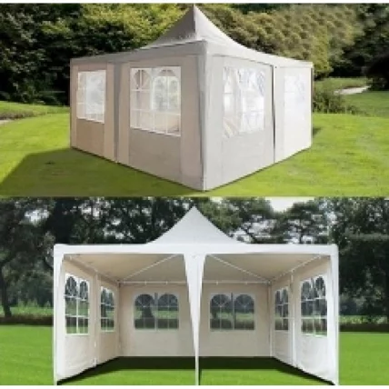 Шатер-павильон для кафе 5х5м АФМ-1055Ф Вхите рисе / AFM-1055F White rice_0