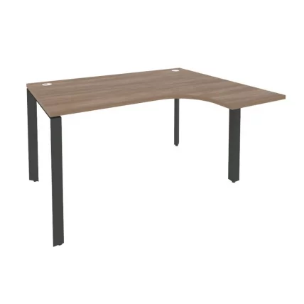 Стол эргономичный правый на П-образном м/к ОНИКС О.МП-СА-3Р Дуб Аризона/Антрацит / ONIX O.MP-SA-3R_0