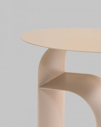 Журнальный столик Арвел металл бежевый / Arwel_7