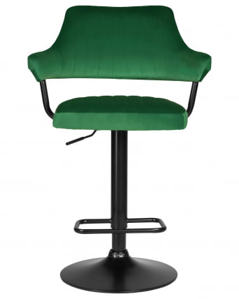 Стул барный ДОБРИН CХАРЛЙ БЛАCК (зеленый велюр (МДЖ9-88)) / DOBRIN CHARLY BLACK (MJ9-88))_5